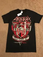 ANTHRAX 1981 CREST NEW YORK NY T-Shirt SIZE SMALL New With Tags