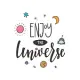 Enjoy The Universe Notebook: Astronomy journal, Astronomy notebook, Astronomy logbook, for astronomical observation, sky, space, moon and stars: Bl