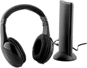 Angoily Complete Wireless Headphones Kit 3.5mm Jack Connectors Headset Mic for Tv Pc Radio Use