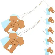 TOGEVAL 1 Set Decorative Present Tags with String Chic Thank You Tags for Birthday Showers and Thanksgiving Celebrations Creative and Portable Paper Labels