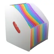 Large Capacity Rainbow Vertical A4 Organ Package For Student Teacher File Shelf Storage Supplies Used In Offices