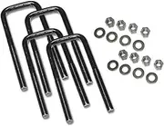 Superlift | 11794 | U-Bolt Kit | Square U-Bolts 5/8 x 3-1/4 x 14 | 4 Pack of U-Bolts with Hardware