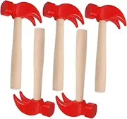 UTHCLO 5pcs Wooden Hammer Realistic Simulation Hammers for Educational Play for Birthday Parties and Fun Games Versatile Toolbox Addition