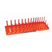 Hansen Global 12053 1/2" Sae 3-row Socket Tray, Orange