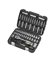 1/4" & 3/8" Drive Socket Set, 96Pcs Socket Wrench Set SAE from 1/4-13/16, Met...