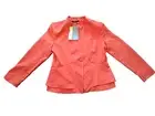Liz Jordan Perlum Jacket Burnt Ochre Size 12 NWT Size Tag Has Been Removed