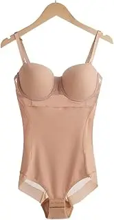 [Generic] Women Body Shapewear Bodysuit Underwear with Cup Push Up Belly Slimming Shaper Butt Lifter Seamless Lingerie