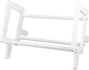 TEHAUX Book Storage Rack Book Shelf Multi-Function Book Stand Desktop Book Rack Decorative Book Holder Desktop Book End Desktop Magazine Rack Desktop & Off-Surface Shelves White Bamboo