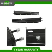 Black Straight Spring Loaded Mud Flap Hanger 2.5" Bolt Spacing,30" Length