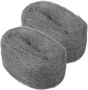 2pcs Steel Wool Pad Wire Mesh Fabric for Cleaning Rust Wood Polishing Non-Woven Buffing for Glass Window