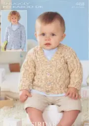 Sirdar Snuggly DK Knitting Pattern 4450 Cardigans Baby Child 0-7yrs 16"-26"