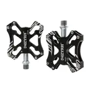 1Pair Bicycle Aluminium Alloy Pedals Mountain Bike Bearing Super Light Pedals Cycling Parts black_Special size