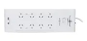 Surge Protected 8 Way Power Board