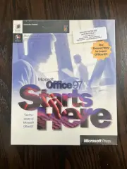 Microsoft Office 97 Starts Here - Interactive Training PC CD NEW Big Box
