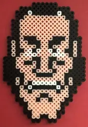 Macho Man Mike Tyson Punchout Nintendo NES Perler Bead Art Handmade 5.5"x4"