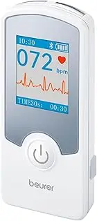 Beurer Cardio Companion EKG Monitor - 3-Lead Portable ECG Machine, Detects Irregular Heart Rhythms, Fast Results in 30 Seconds, Bluetooth with App, Rechargeable Battery, FSA/HSA Eligible