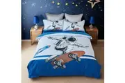 Astronaut Kids Quilt/Doona/Duvet Cover Set - Single Size