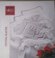 VTG MIKASA CRYSTAL HOLIDAY CLASSIC CHRISTMAS TREE SERVING PLATTER (RETIRED)