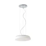 Sophistique LED Pendant Light in Chrome and White