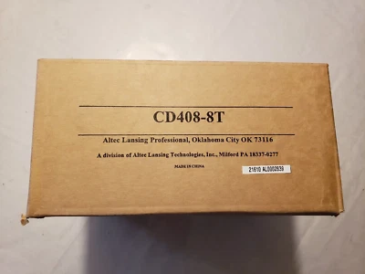 Altec Lansing 2-way CD408-8T Profesional w/ T508-71 Transformer