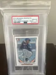 2014 Bowman Prospects Cello Pack Jose Abreu (Chrome) Rookie on Back PSA 10