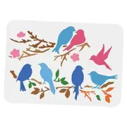 Love Birds Tree Branches Stencil 11.7x8.3inch Reusable Birds on Tree Branches