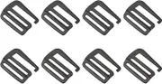 uxcell Metal G Hooks Webbing Buckles, G-Hook Wave Buckle Adjuster Slide Buckle for Backpack Strap Webbing