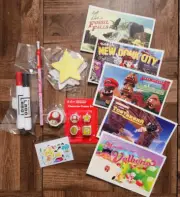 Nintendo Promotional Stationary LOT Erasers, Labo Markers, Stickers, and MORE