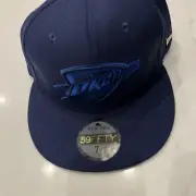 59FIFTY New Era Black Label 7 1/4 OKC THUNDER NBA NAVY LOGO