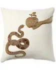 Jonathan Adler Us Muse Snake & Apple Throw Pillow White