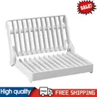 Plastic Dish Rack Plate Drain Holder Shelf Durable Kitchen Dish Drying Tray AU