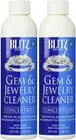 Blitz Gem & Jewelry Cleaner 8oz | 2Pk | Safe for Gold, Silver ,Diamonds-US MADE