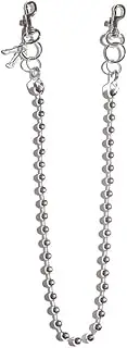 [Niaspi] Punk Beaded Pants Chain for Women Men Girls Minimalist Vintage Hip Hop Trousers Chains Pendant Choker Necklaces Multiple Accessories Chic Bag Jacket Belt Chain Jewelry for Fans, Metal, No