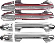 8 Pcs ABS Silver Car Electroplate Exterior Door Handle Cover Trim, for Mercedes-Benz, Vito W447 2014-2017 Car-Styling Car Door Handle Overlay
