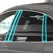 Car Exterior Body Film B C Window Pillar Scratch Prevention Membrane TPU PPF Paint Film Accessories，for Porsche Macan 2018-2023 (Center Pillar-Clear)