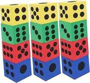 QUMIIRITY Eva Foams Dice Large Size 6.3cm Dice Set Reusable and Easy to Clean Great for Parties Classroom and Activities