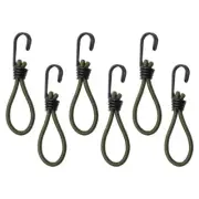 6 Pcs Camping Tent Pegs Accessories Buckle for Elastic Cord Hooks