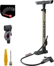 Vandorm Alloy Bike Pump & Gauge Presta Schrader Valve Universal Bike Pump & FREE