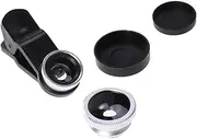 Angoily Super Wide Macro Lens Kit 180° Fisheye for Mobile Clip-on Phone Camera Lens Set