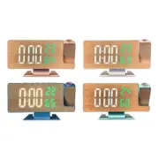 LED Digital Alarm Clock with Time Projection and Temperature Humidity Display