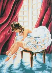 "Dancer" Printed Needlepoint Tapestry Canvas 6035