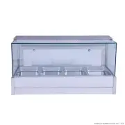 Square Countertop Wet and Dry Bain Marie Bonvue BM14SC Heated Food 4x 1/2 GN Pan