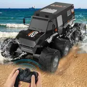 Remote Control Car, 8WD Offroad Waterproof RC Trucks, 1:12 RC Cars for Kids Ages 8-12, 2.4GHz All Terrain RC Drift Cars for Adults (Black)