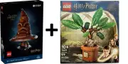 LEGO Harry Potter: Talking Sorting Hat (76429) and Mandrake Figure & Pot Plant