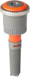 MP Rotator Sprinkler Nozzle, 6' to 12' Radius, 90° to 210° Adjustable arc, Female Thread, Gray and Orange