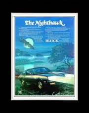 1977 Buick Skyhawk Nighthawk - Matted for 11x14 Frame