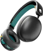 Grom Over-Ear Wireless Headphones for Kids, 45 Hr Battery, Volume-Limiting, Works with iPhone Android and Bluetooth Devices - Black Verdigris