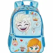 Disney Collection Frozen Anna & Elsa Emoji 15" Backpack School Bag