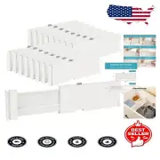 Flexible Drawer Dividers for Clothes – 16 Adjustable Packs from 11.6" to 17"