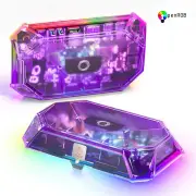 JSAUX Portable USB Powered 8 Port RGB Docking Station - HB0801S - Clear Purple